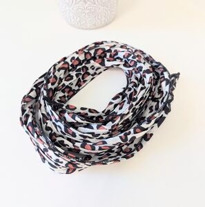 Brand New Leopard Print Bag Scarf Hair